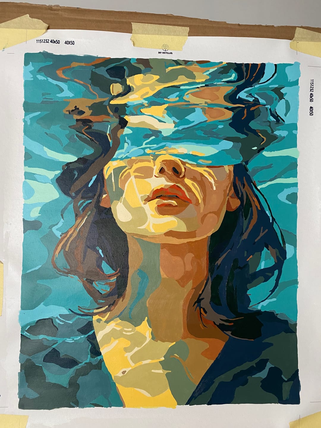 Customer photo review of Under | Paint by Number