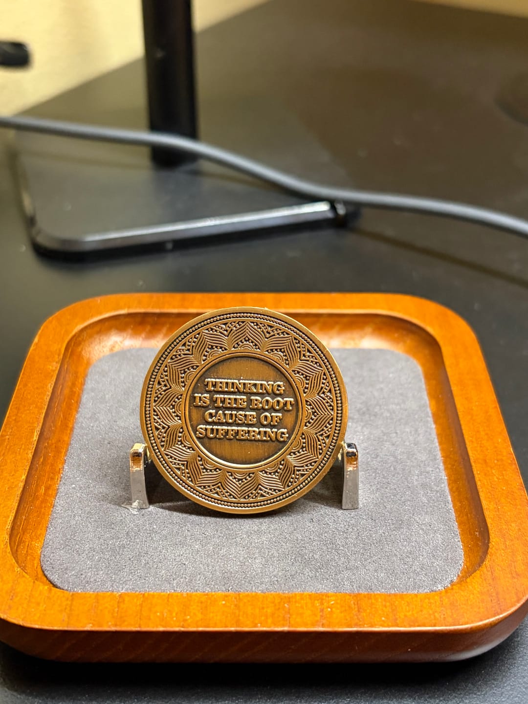 Customer photo review of Inner Peace Coin
