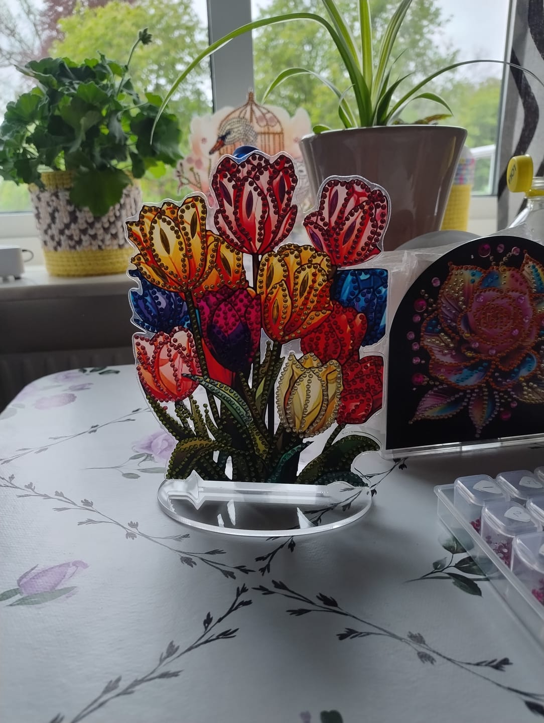 Customer photo review of Diamond Painting Dekoration - Tulpaner