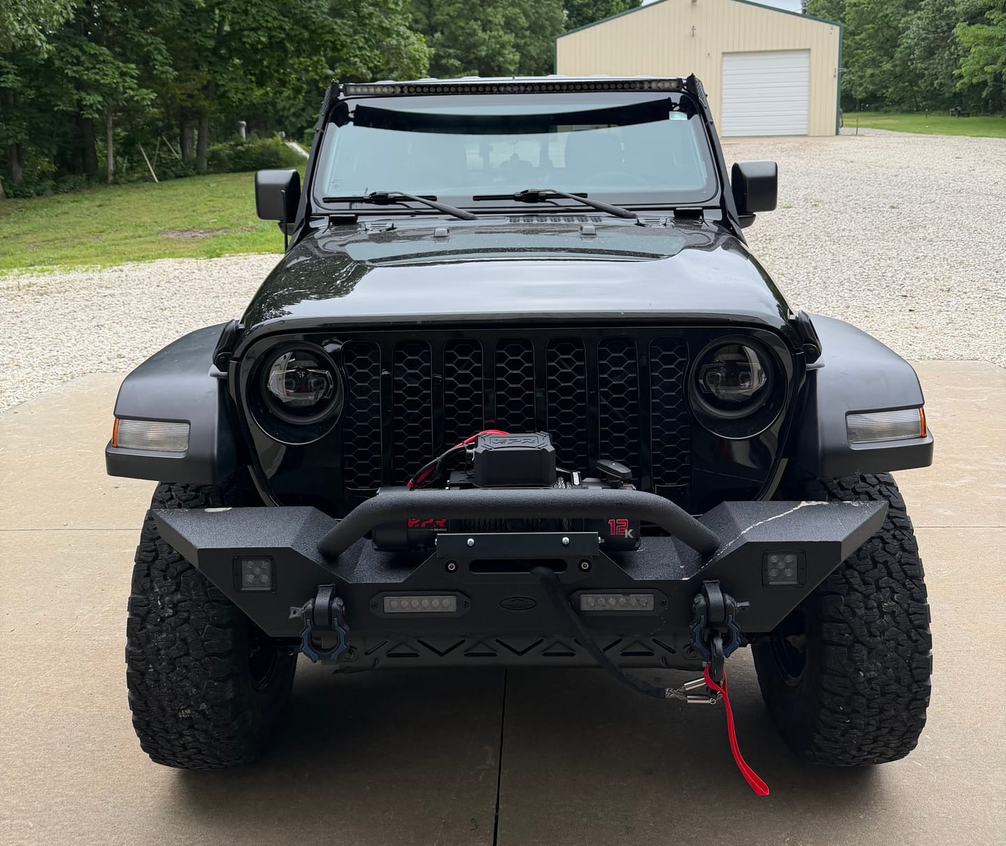 Customer photo review of OPENROAD 12,000lbs Electric Winch with Synthetic Rope-Panther Series 3S