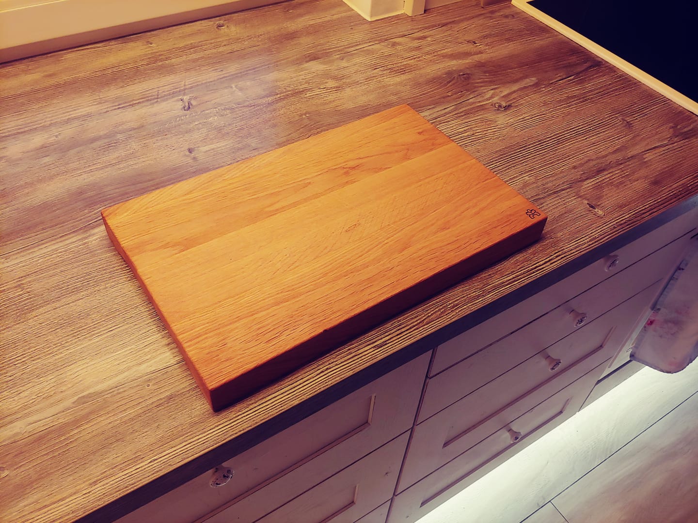 Customer photo review of Schneidebrett Holz Eiche BEMME