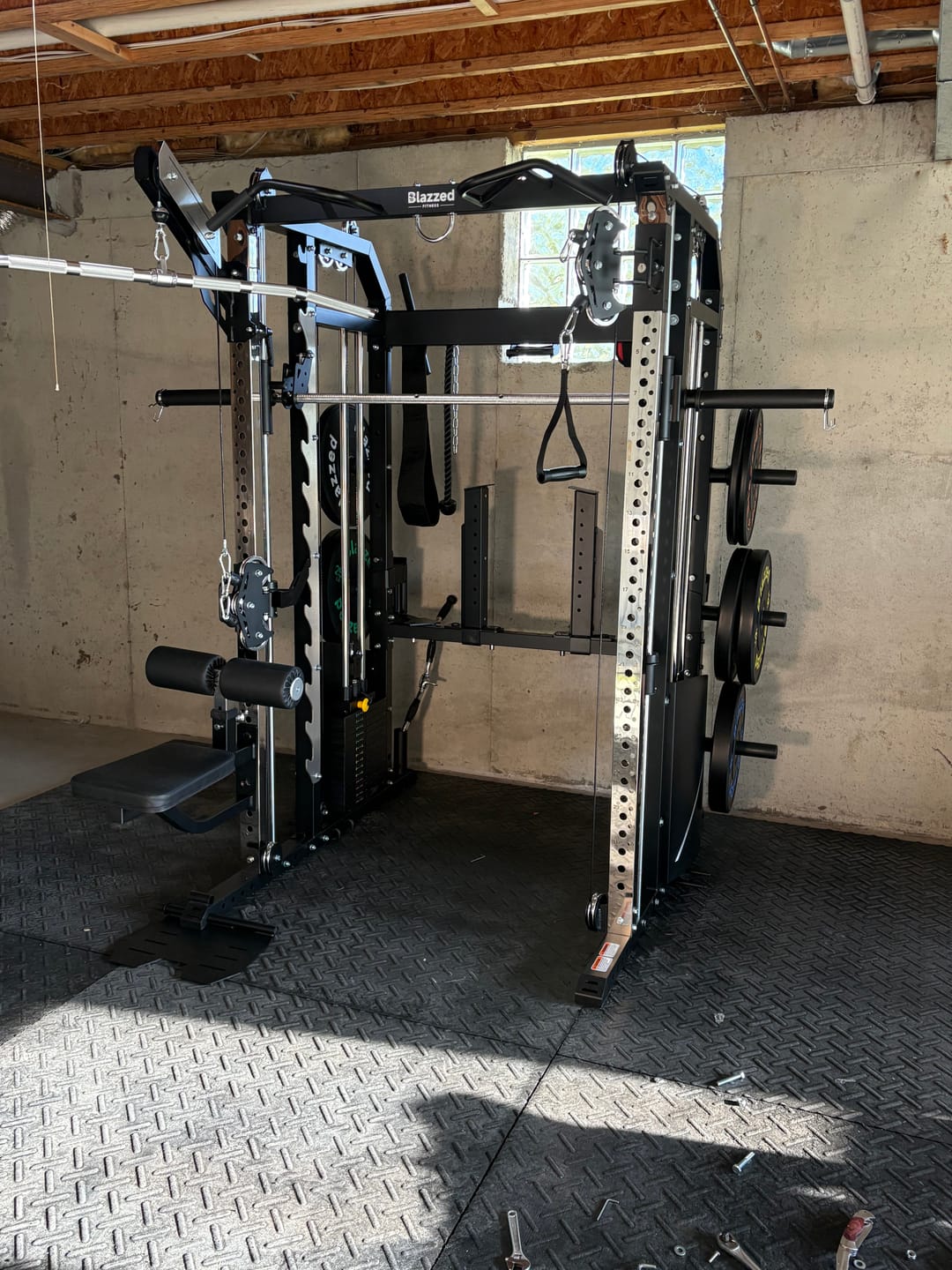 Customer photo review of Blazzed HDX 260lb Bumper Plate Set