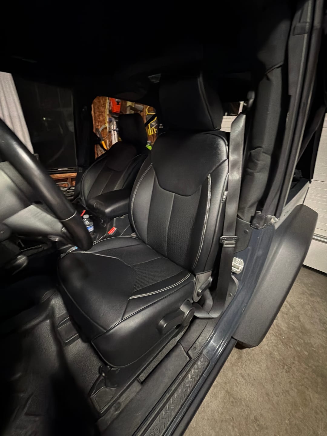 Customer photo review of 2013-18 Jeep Wrangler JK Custom Leather Seat Covers