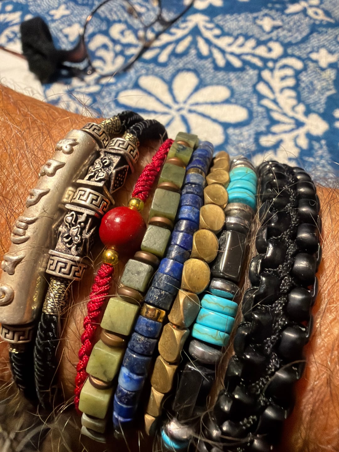 Customer photo review of Handmade Tibetan Copper Healing Bracelet – Adjustable Protection & Energy Balance Jewelry for Men & Women