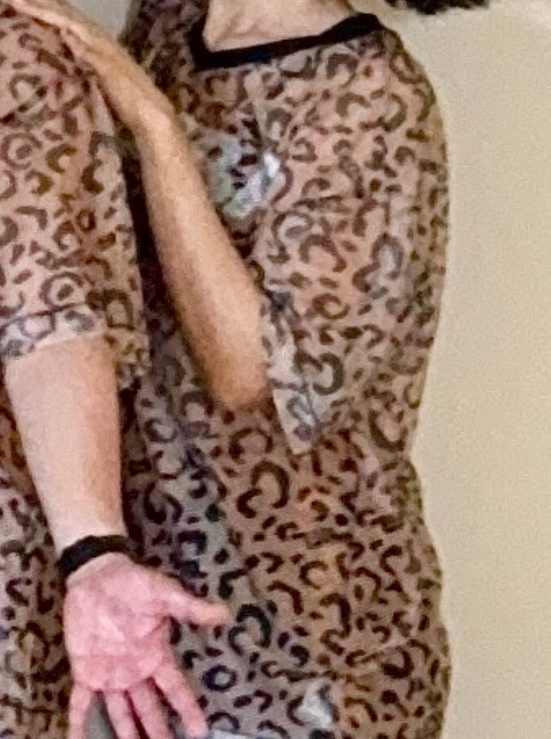 Customer photo review of Zumba Wildbeat Oversized Mesh Top