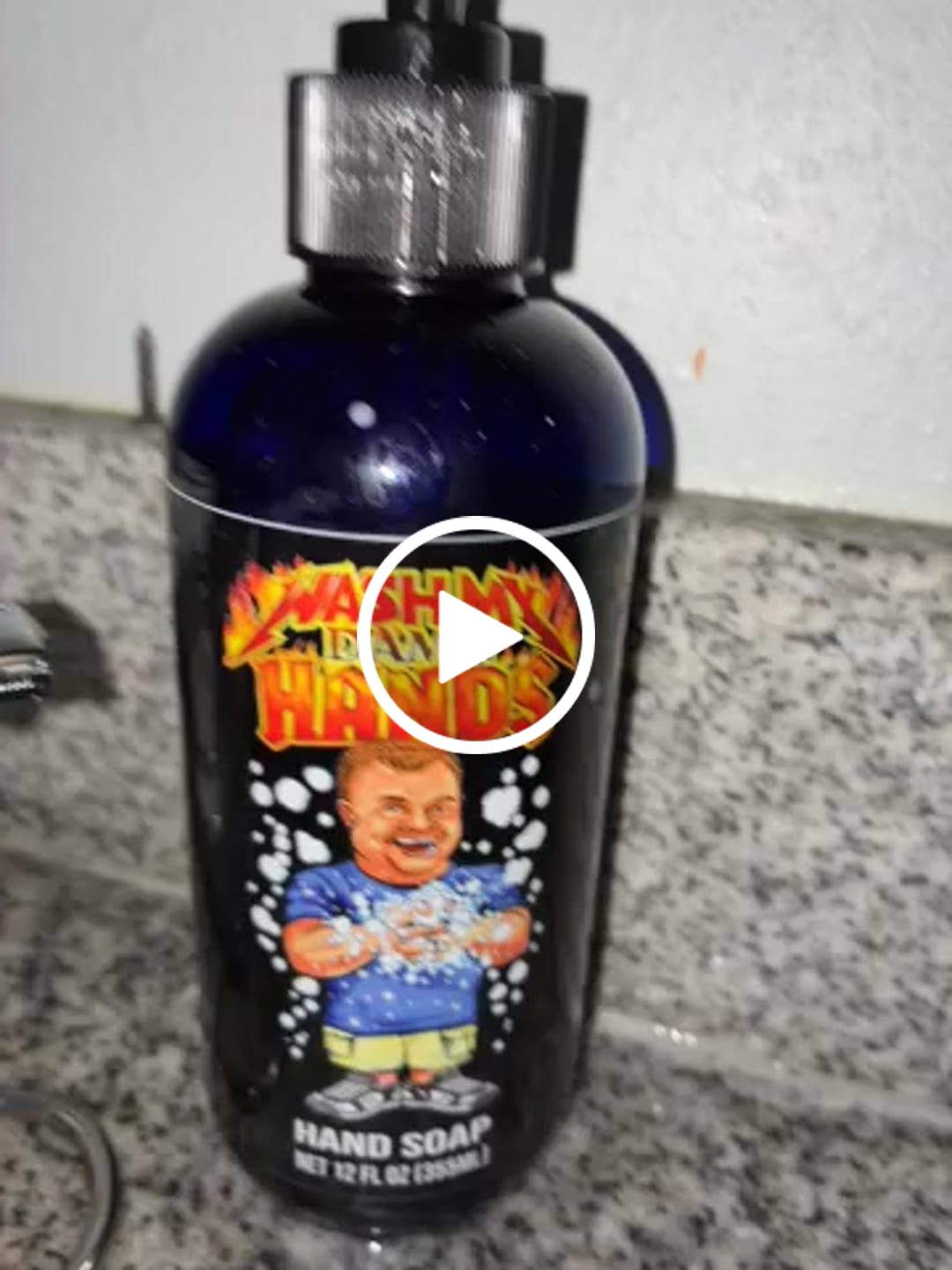Customer video review of Wash My Damn Hands