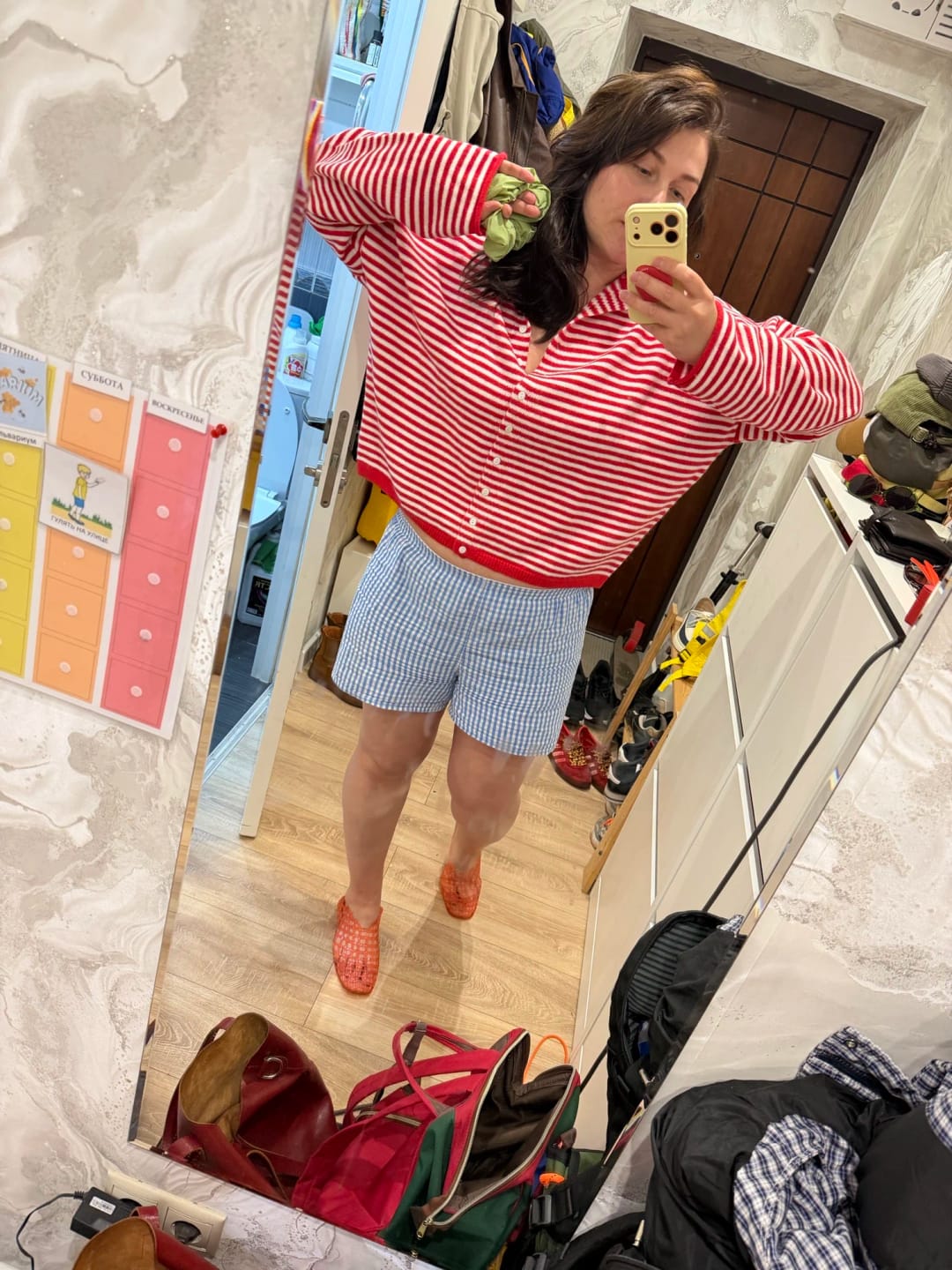 Customer photo review of Marivic Striped Cardigan