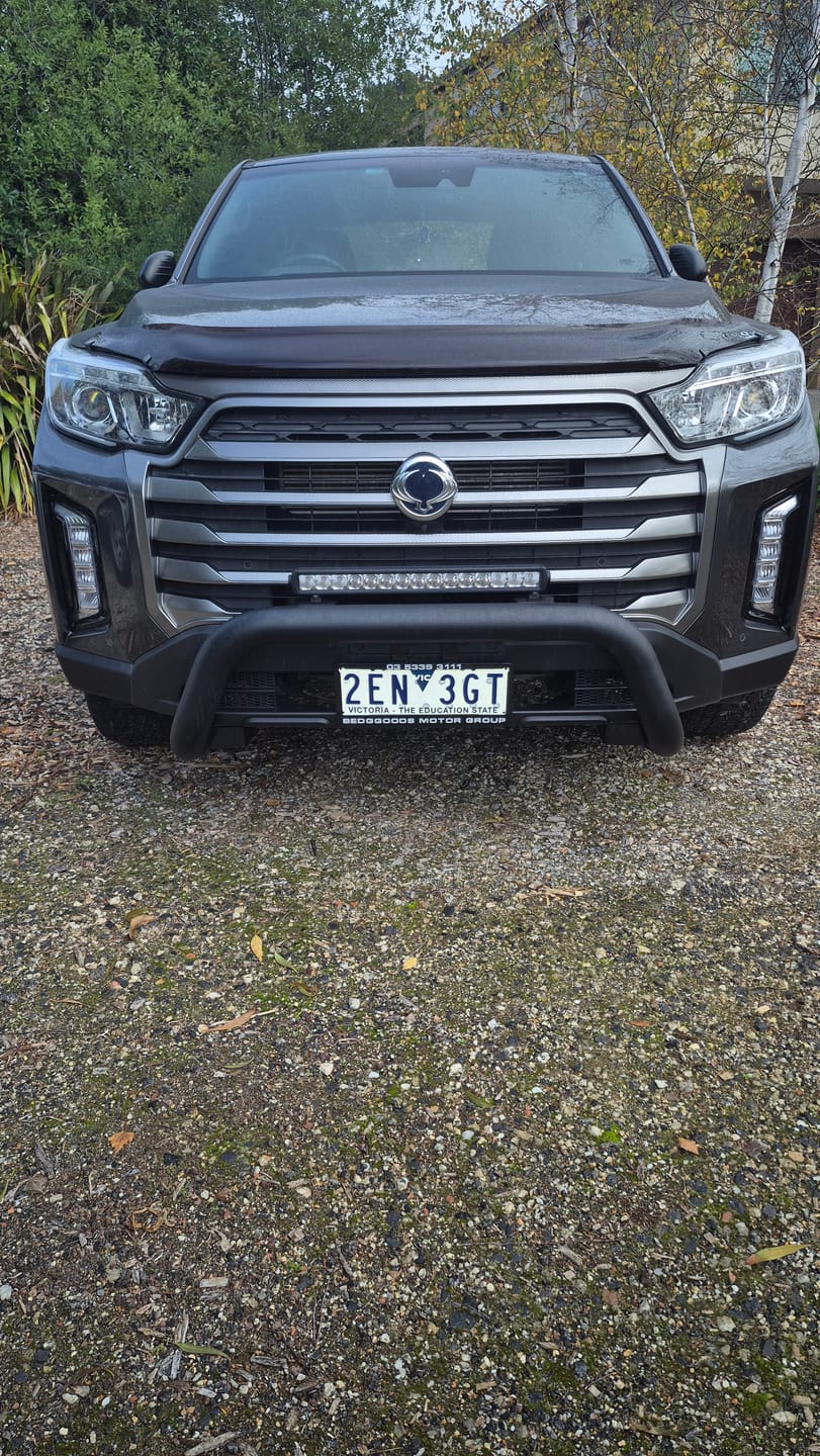 Customer photo review of Sensor Compatible Nudge Bar For SsangYong Musso 2018-2026 - UniUte