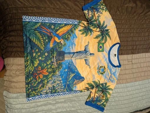 Customer photo review of Brazil Graphic Soccer Jersey