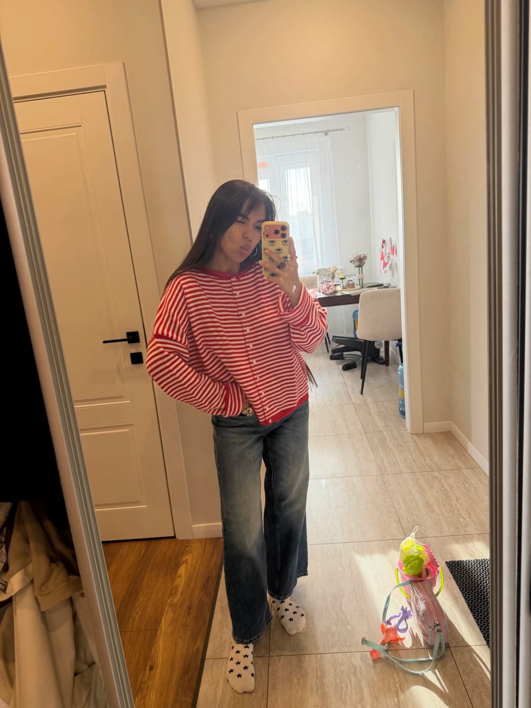 Customer photo review of Sofia Striped Cardigan