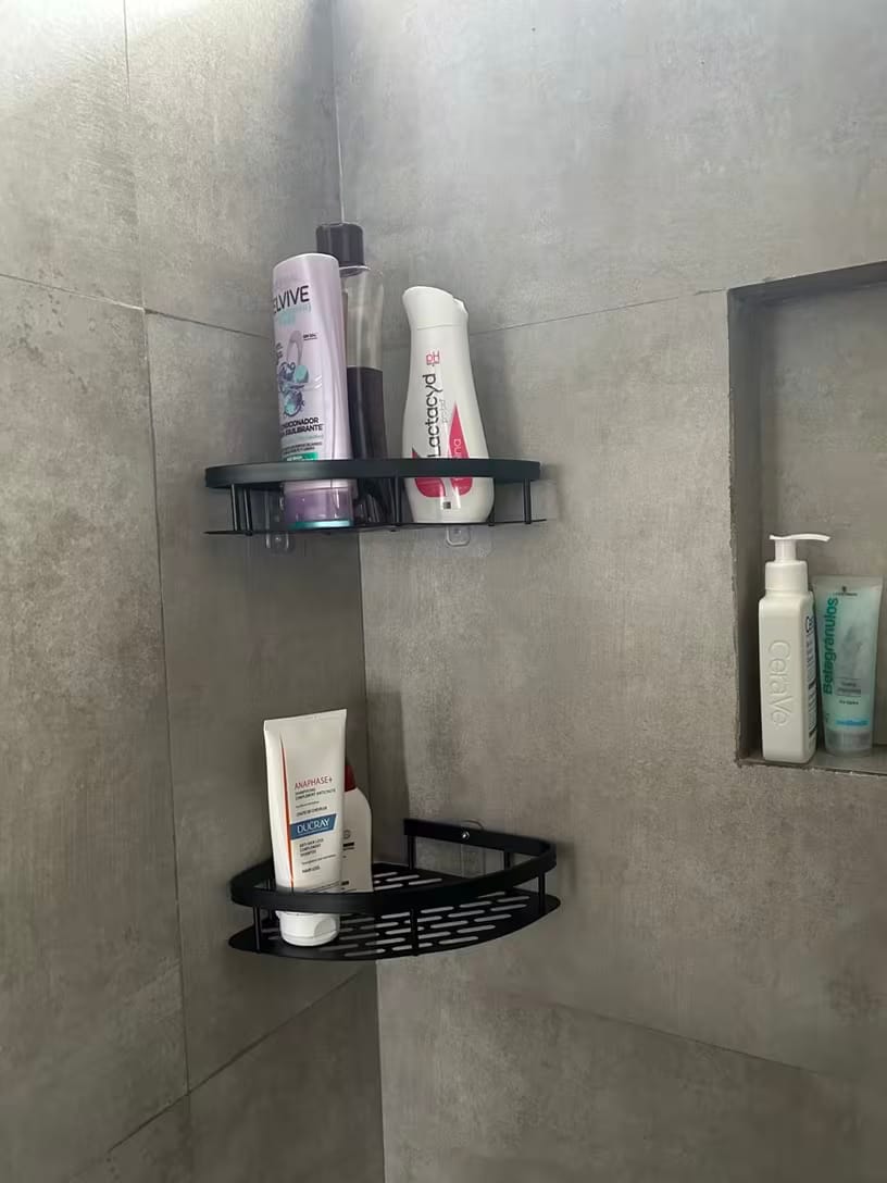 Customer photo review of Aluma Curve Shower Caddy