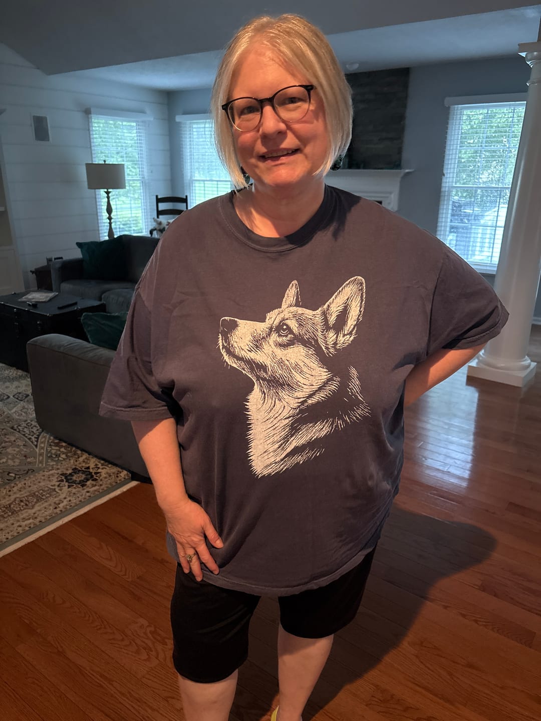 Customer photo review of Corgi Loyalty T-Shirt