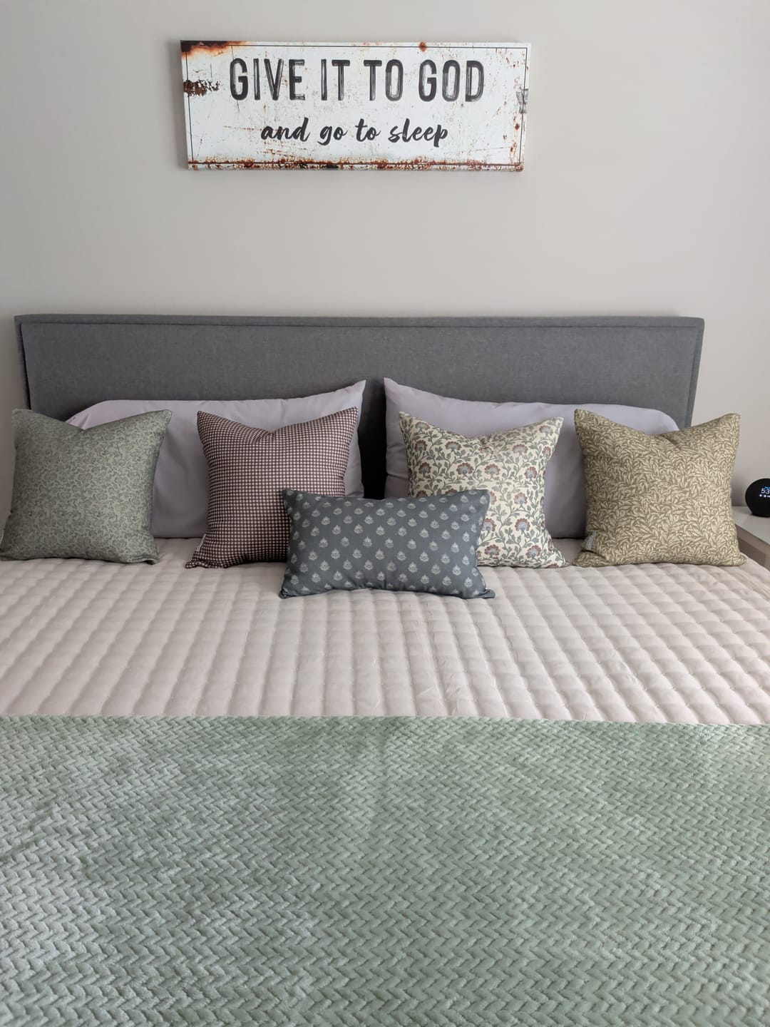 Customer photo review of Clay Vintage in Blue Lumbar - 12x20" | 12x40"