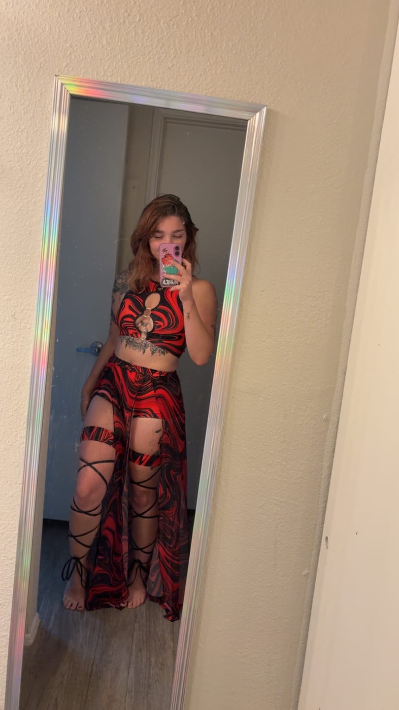 Customer photo review of Underground Angel Maxi Skirt Set