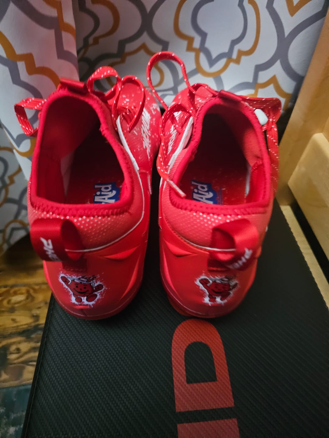 Customer photo review of Kool-Aid 'Cherry' Football Cleats - Quantum Speed by Phenom Elite