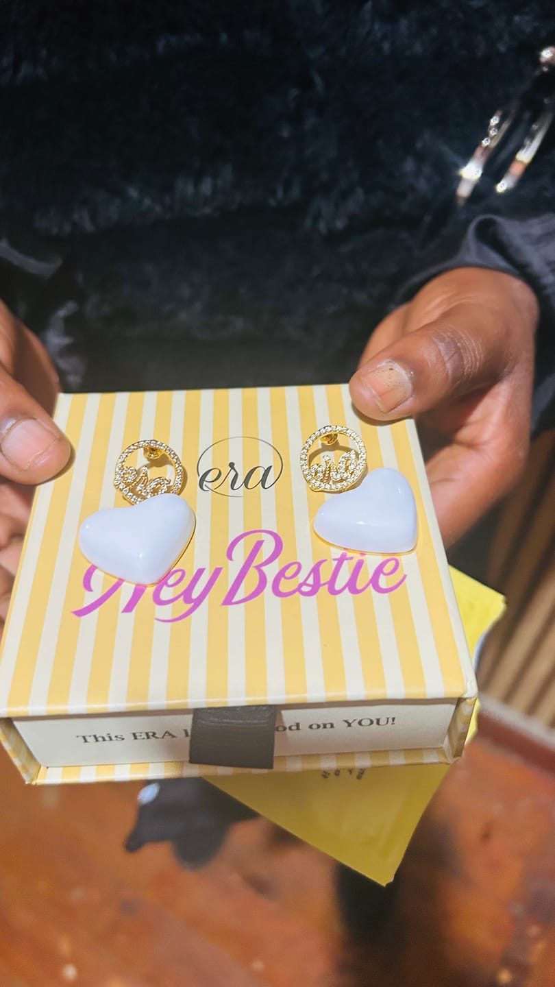 Customer photo review of White Era Adore Gold Earrings