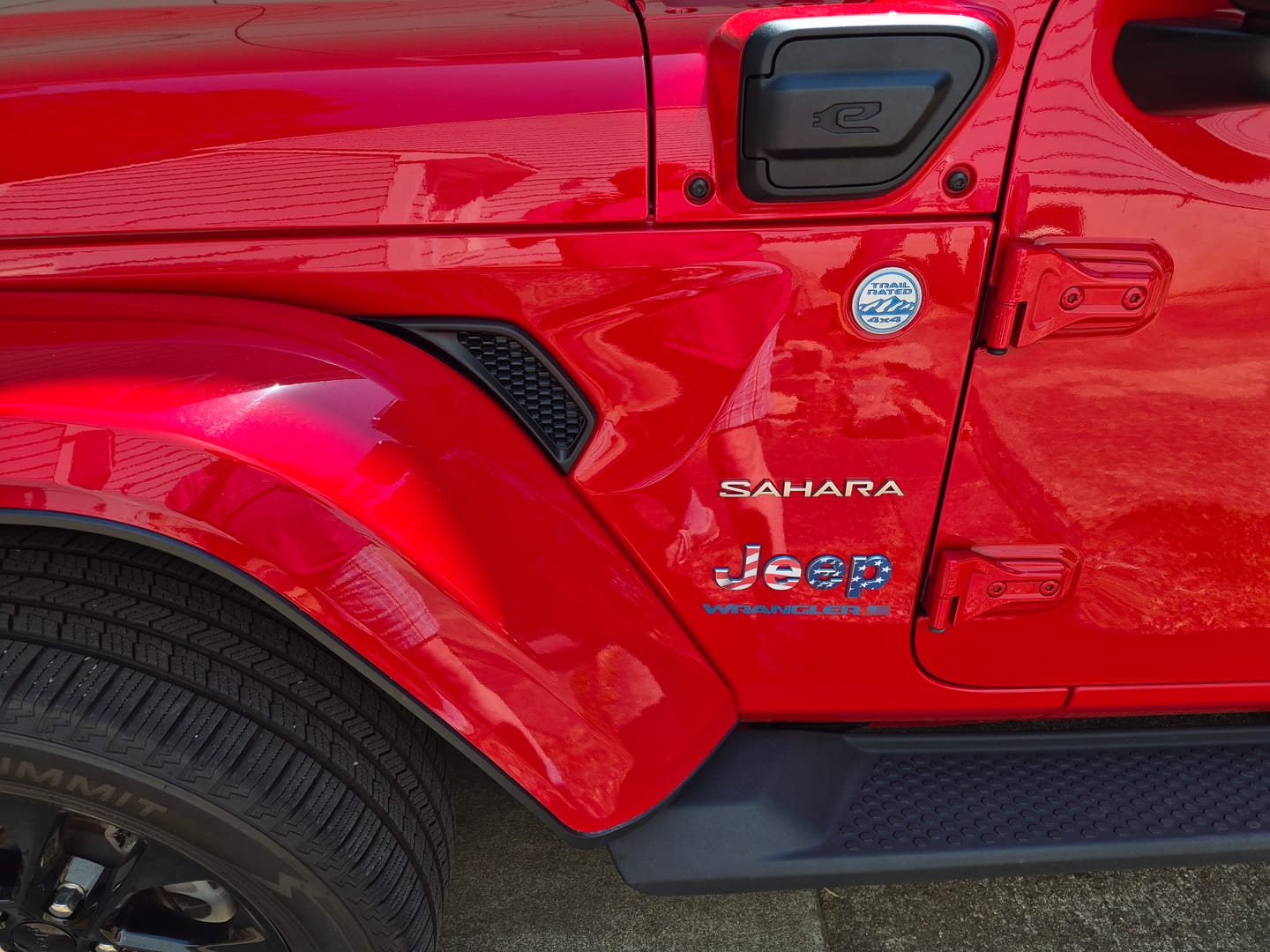 Customer photo review of JEEP Wrangler Emblem Overlay Decal Set | Fits JL, JK, TJ & YJ