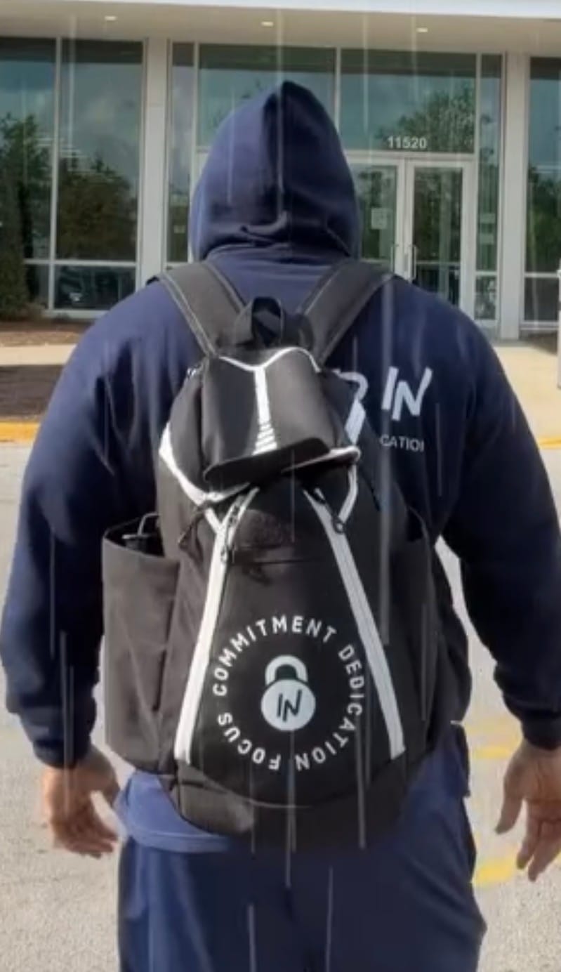 Customer photo review of Custom Basketball Backpack – Large Capacity Oxford Sports Training Backpack with Ball Storage Compartment