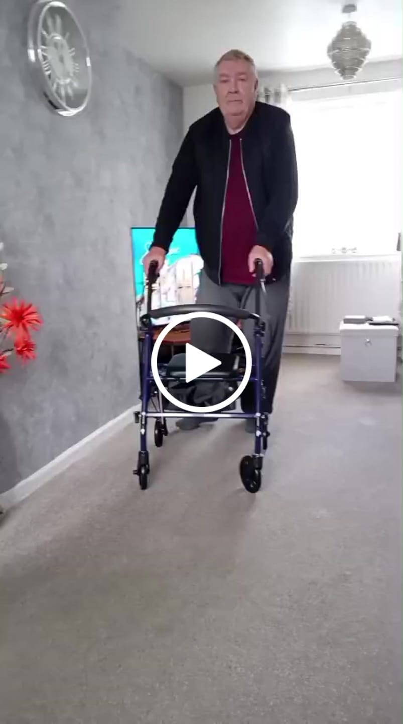 Customer video review of Etech Mobility Vera Rollator – Affordable Folding Rollator with Seat