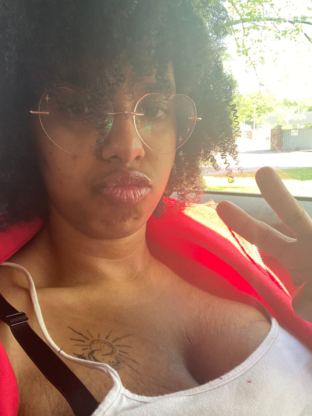 Customer photo review of Amora Eyeglasses