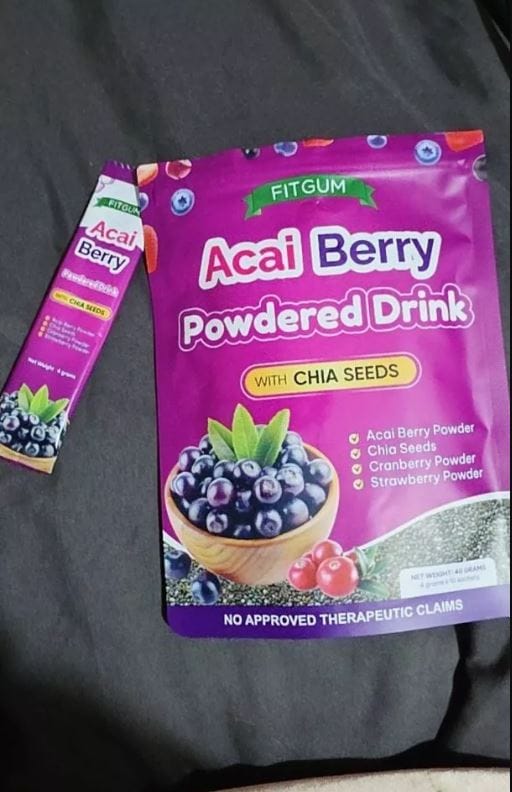 Customer photo review of ROSMAR FITGUM COLLAGEN CHIA COFFEE MIX AND ROSMAR FITGUM ACAI BERRY