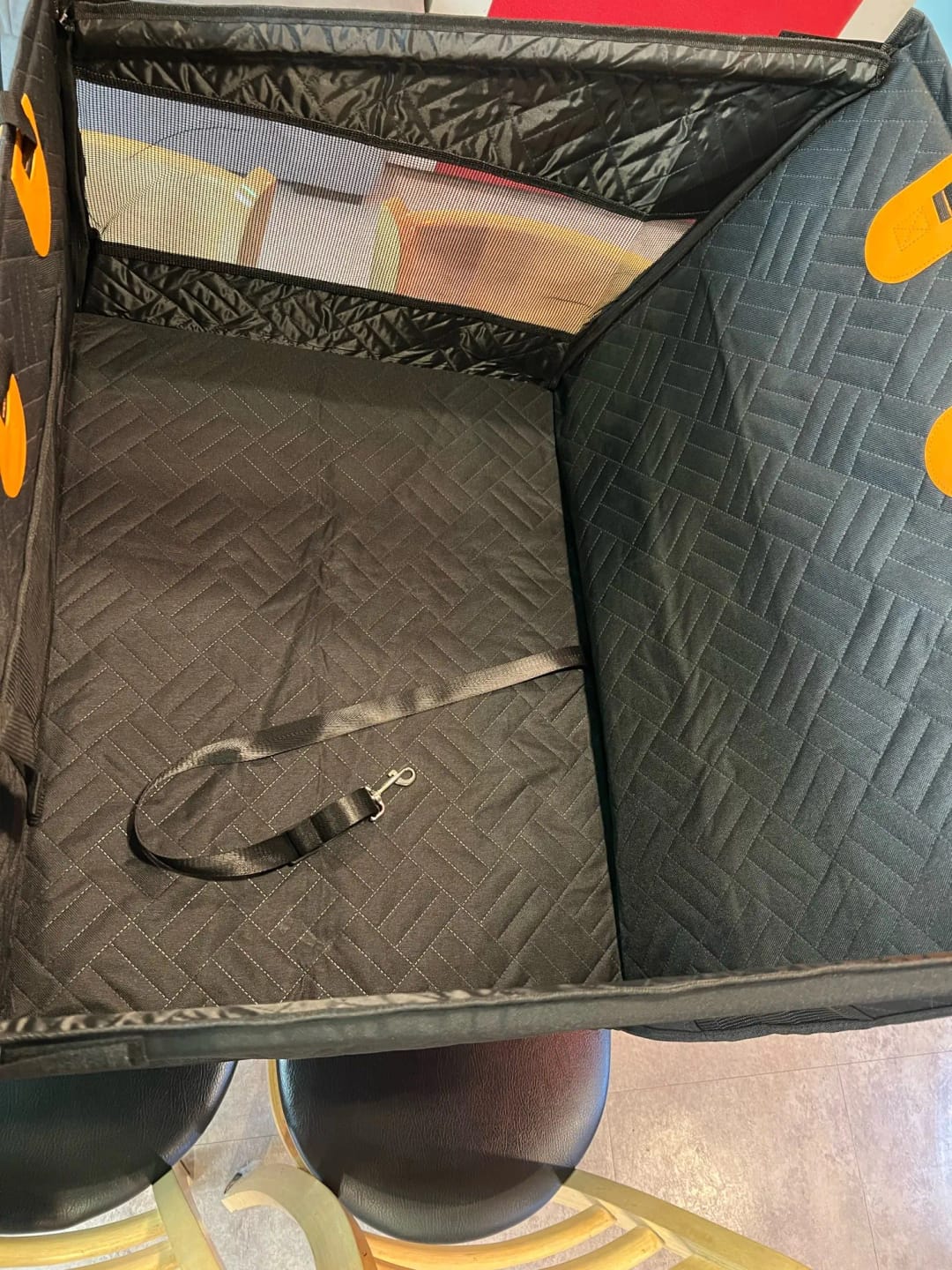 Customer photo review of WanderPup Comfort Dog Travel Seat - Large