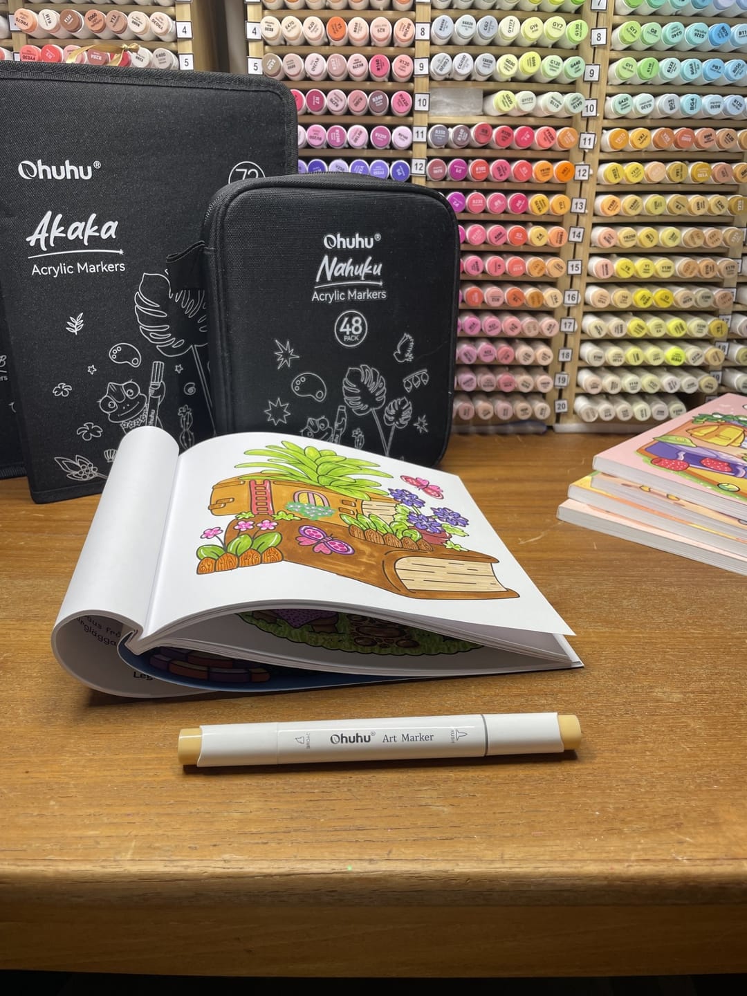 Customer photo review of Ohuhu Honolulu E490 / Y412 Individual Marker, Brush & Chisel