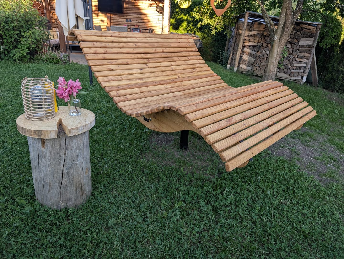 Customer photo review of Doppelliege ,,Walchensee" mit Drehgestell zum Einbetonieren