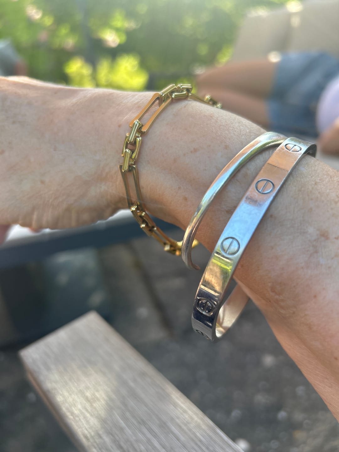 Customer photo review of The Lovers Chain Bracelet