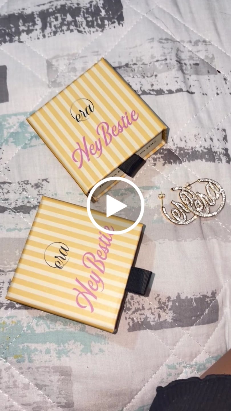 Customer video review of Gold Luxe Mini Logo Hoops