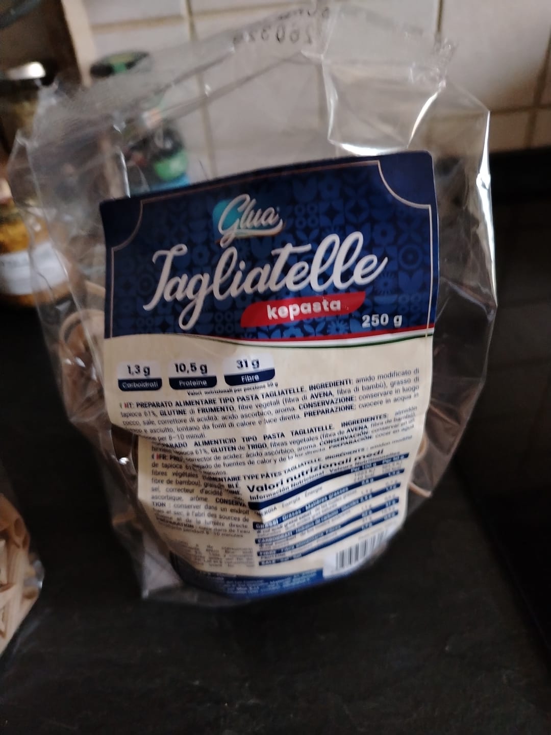 Customer photo review of Kepasta tagliatelle 2.5