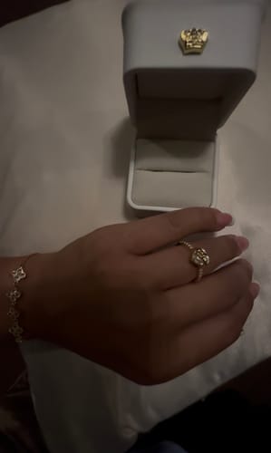 Customer photo review of Princess Bow Ring