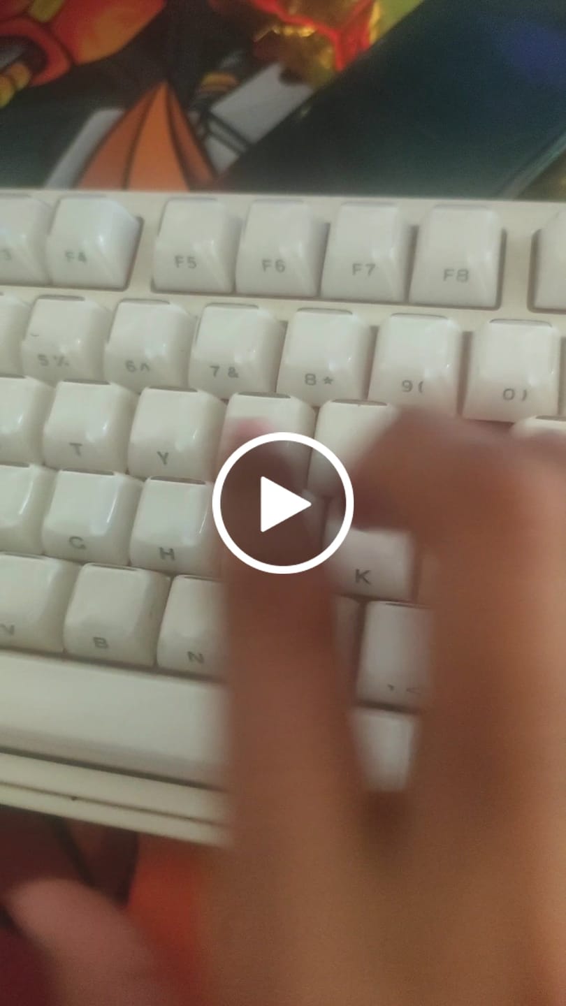 Customer video review of KEYGEEK Y2 LINEAR SWITCH FACTORY LUBED (10PCS)