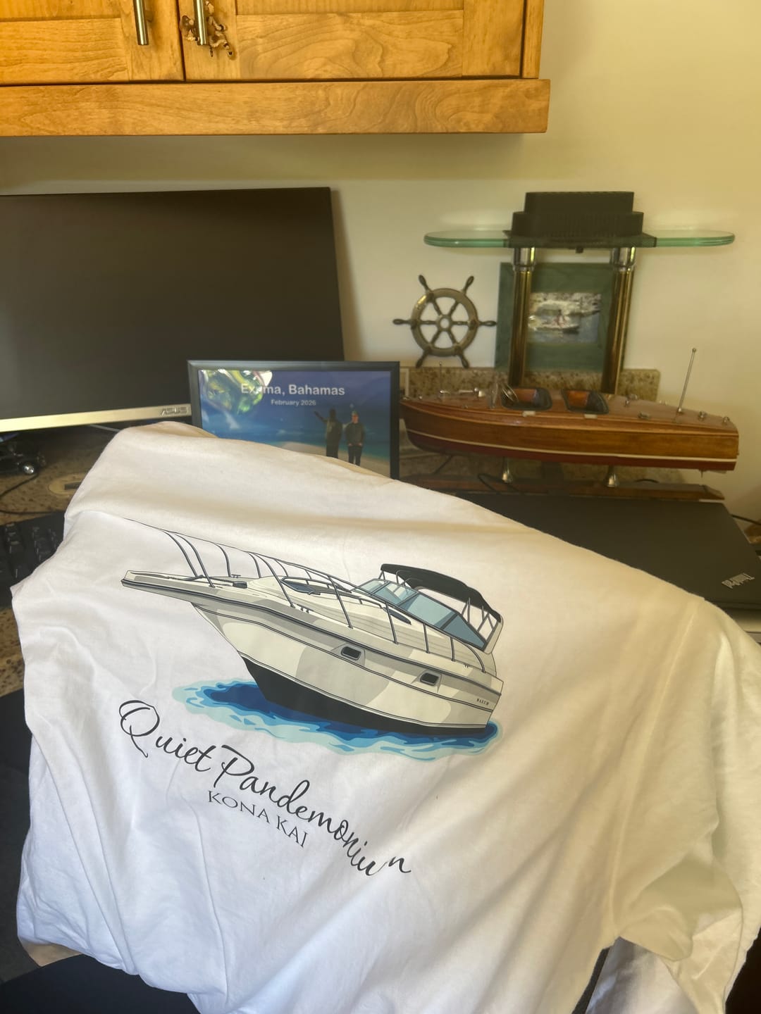Customer photo review of Custom Digital Boat Artwork