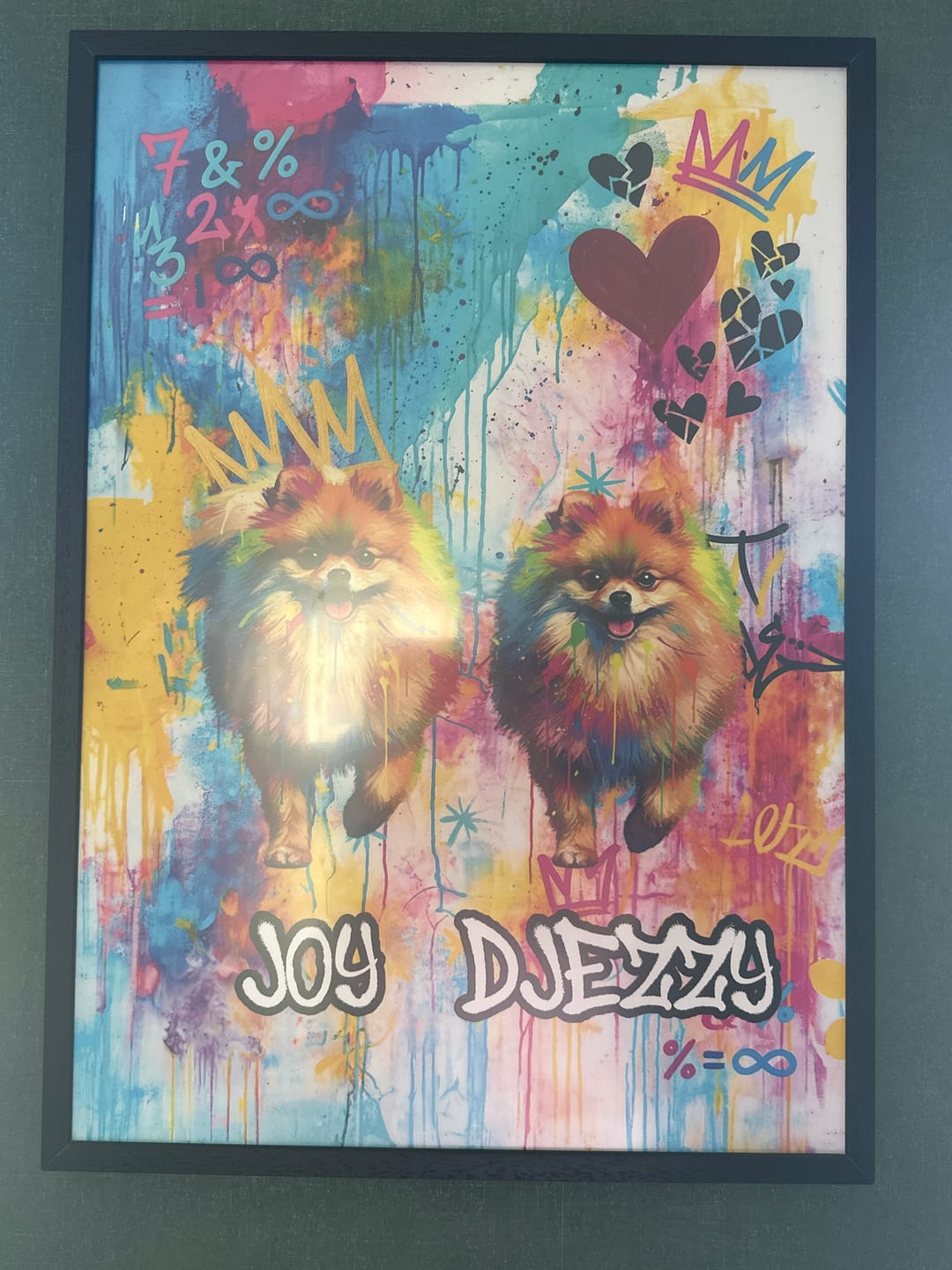 Customer photo review of Gepersonaliseerde poster - Streetart graffiti portret