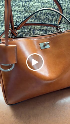 Customer video review of Balenciaga Small Bag 29 Camel Brown Cowhide Sliver Hardware