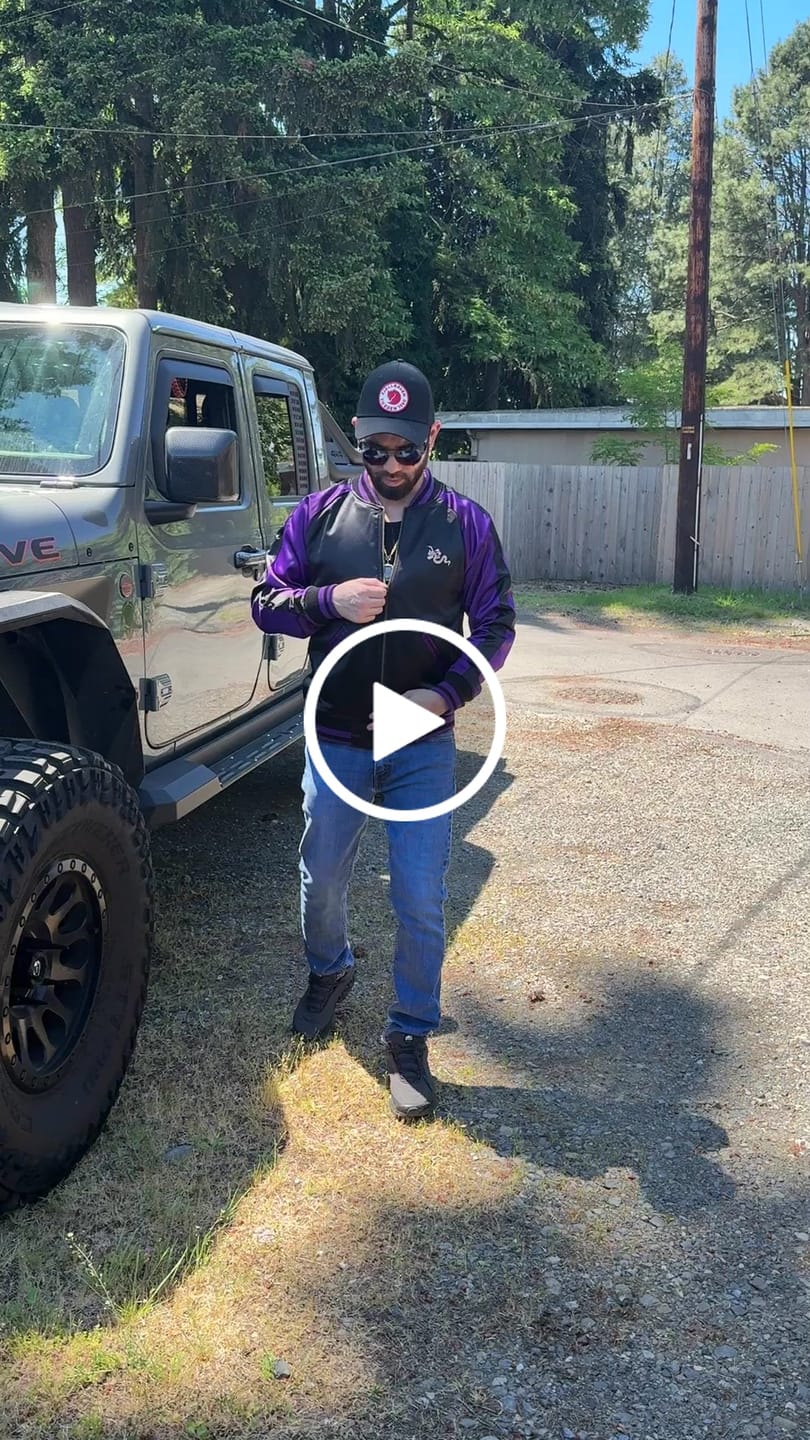 Customer video review of Violet Viper Sukajan Jacket