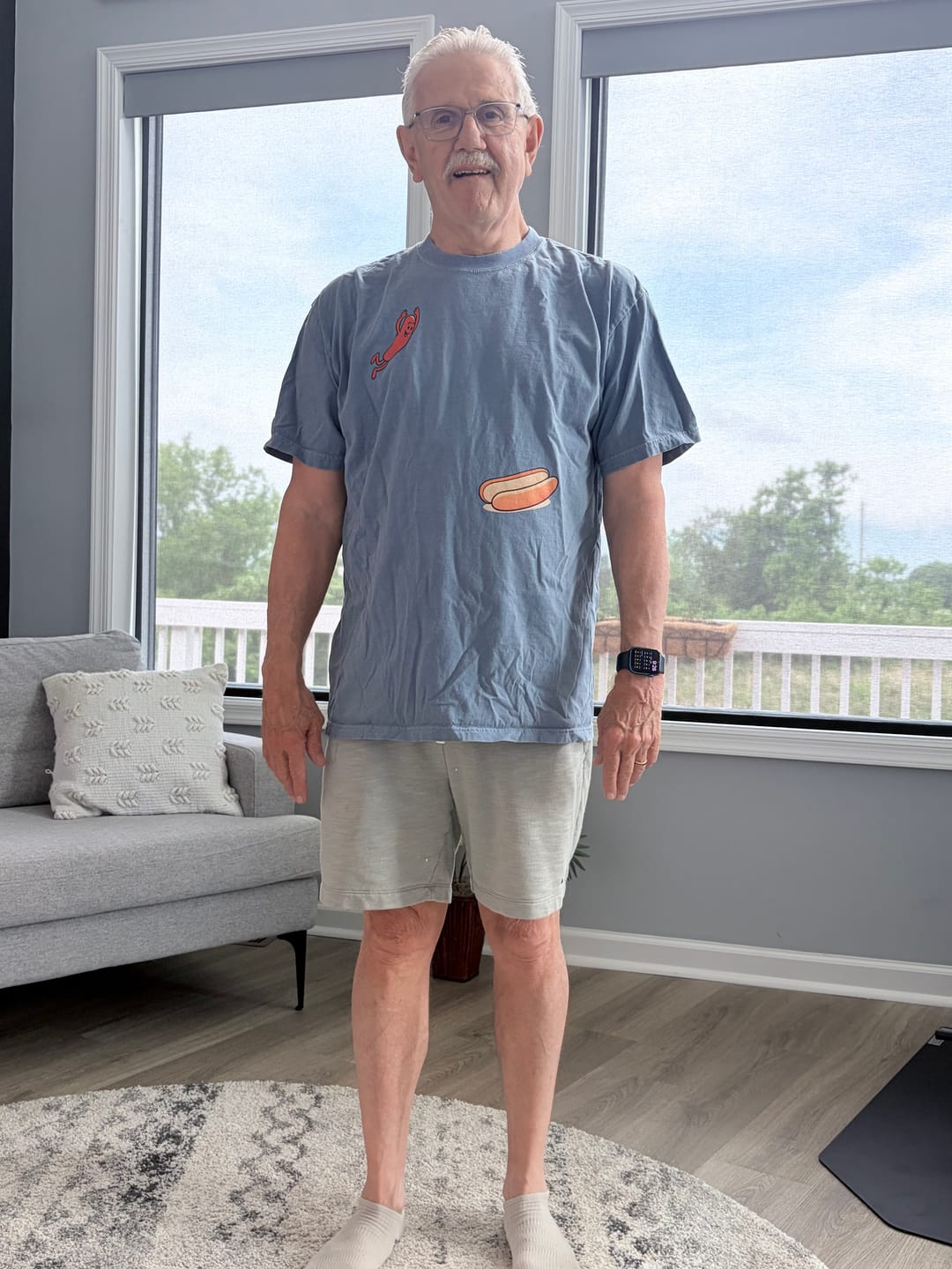 Customer photo review of Hotdog Dive — Premium Tee