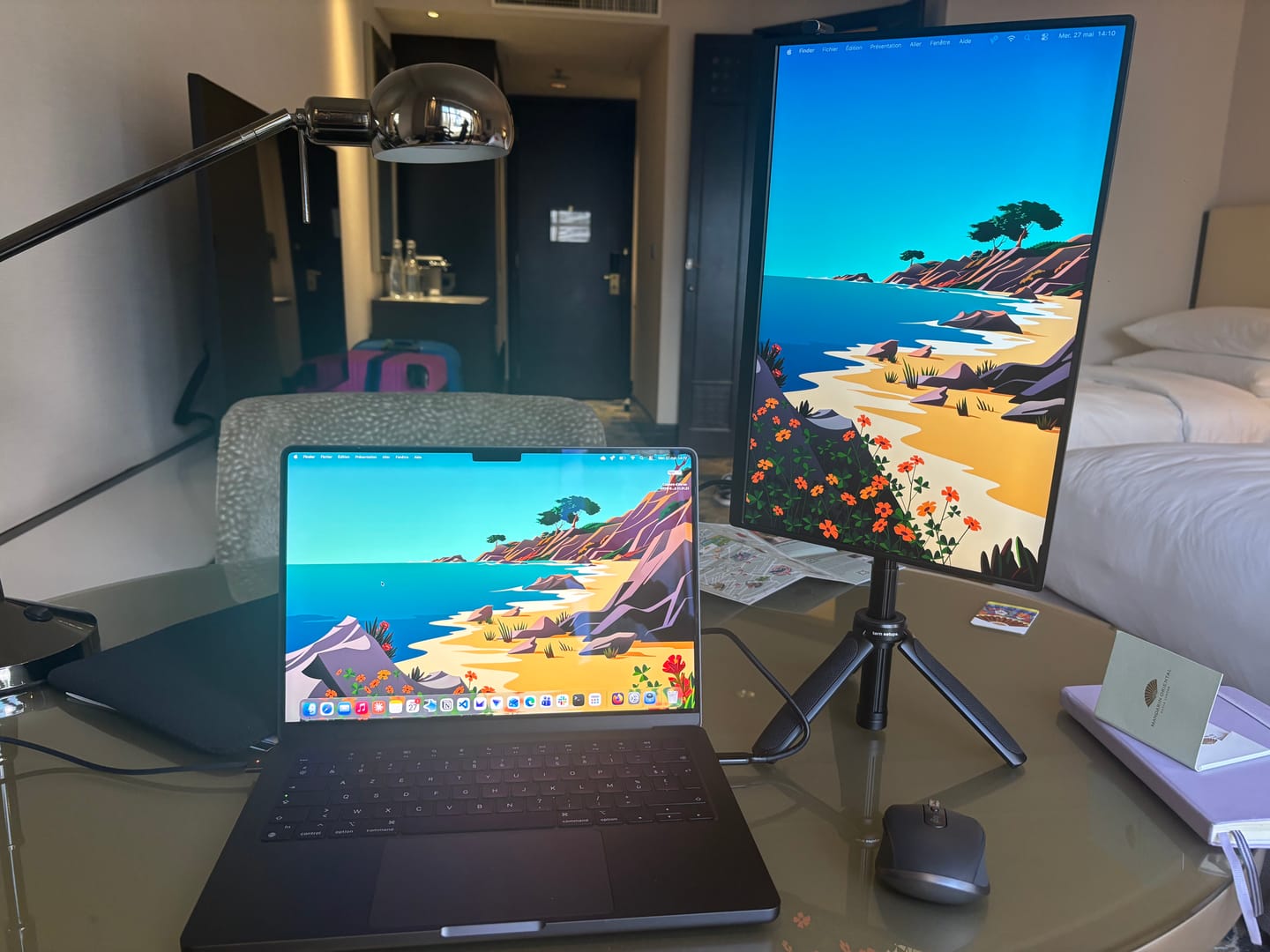 Customer photo review of 16” Portable Monitor + Stand