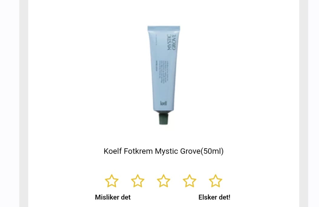 Customer photo review of Koelf Fotkrem Mystic Grove(50ml)