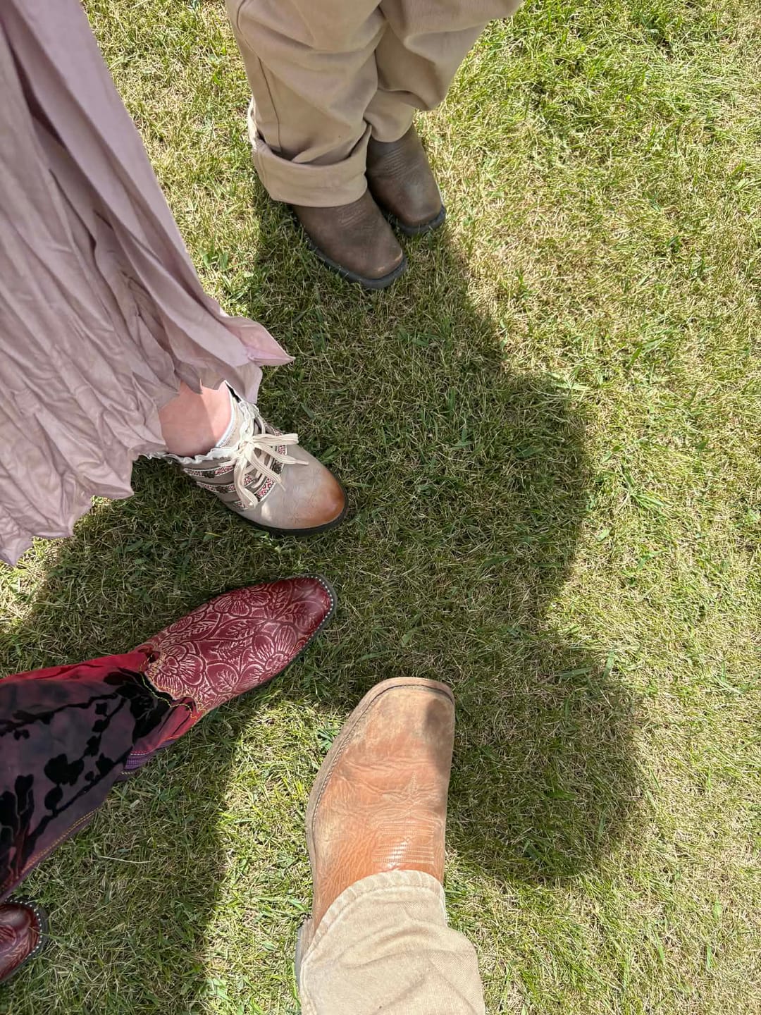 Customer photo review of Retro Handmade Embroidered Pumps