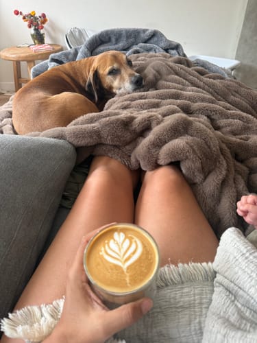 Customer photo review of FLUR Latte XL Glasses