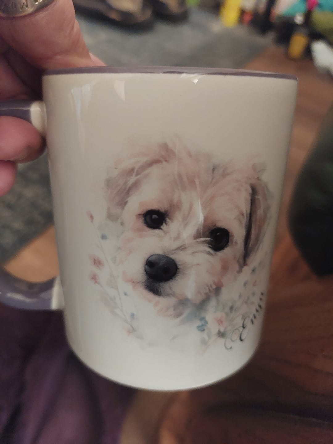 Customer photo review of Watercolour - Personalised Mug