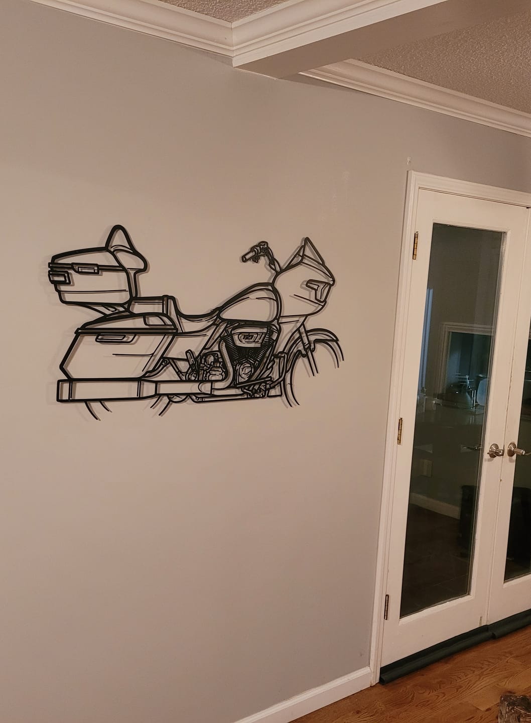 Customer photo review of Your Custom Bike Silhouette Metal Wall Art Service
