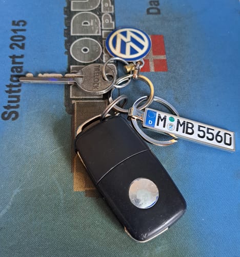 Customer photo review of Kennzeichen Schlüsselanhänger Mini Nummernschild Metall