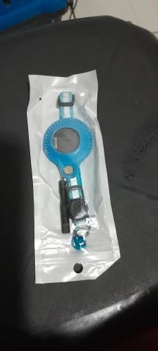 Customer photo review of Cat AirTag Holder Collar Breakaway Reflective Strips Adjustable Kitten Collar Waterproof Cat Bell Collar Pet Air Tag Case collar