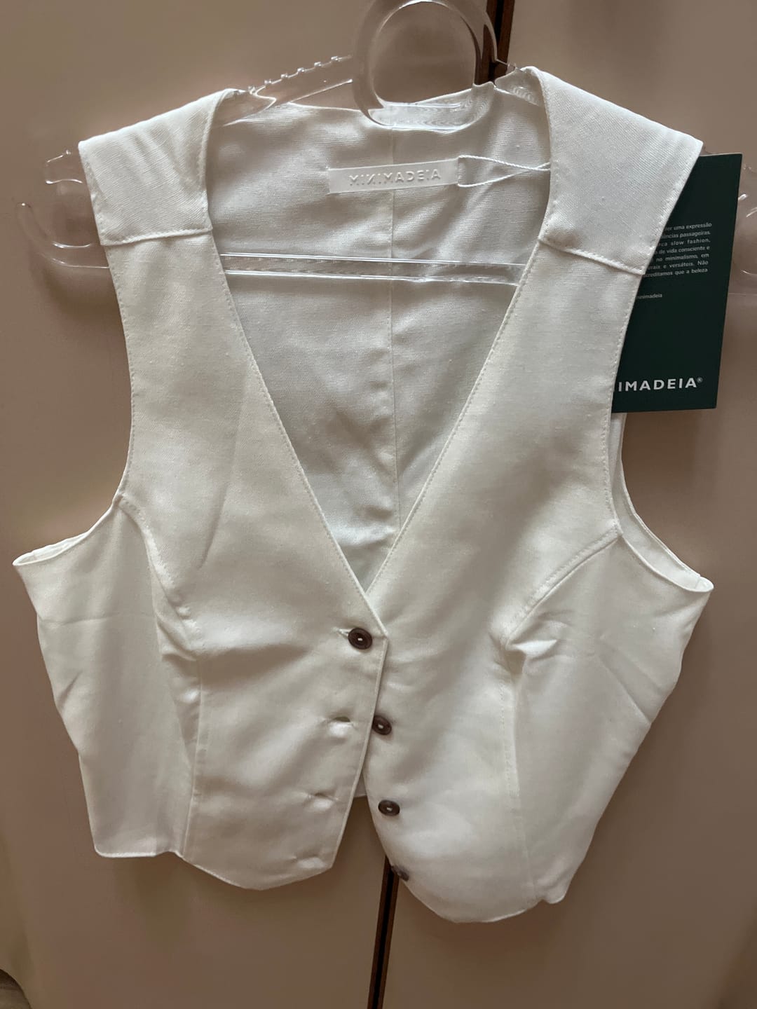 Customer photo review of Colete Calêndula Off White
