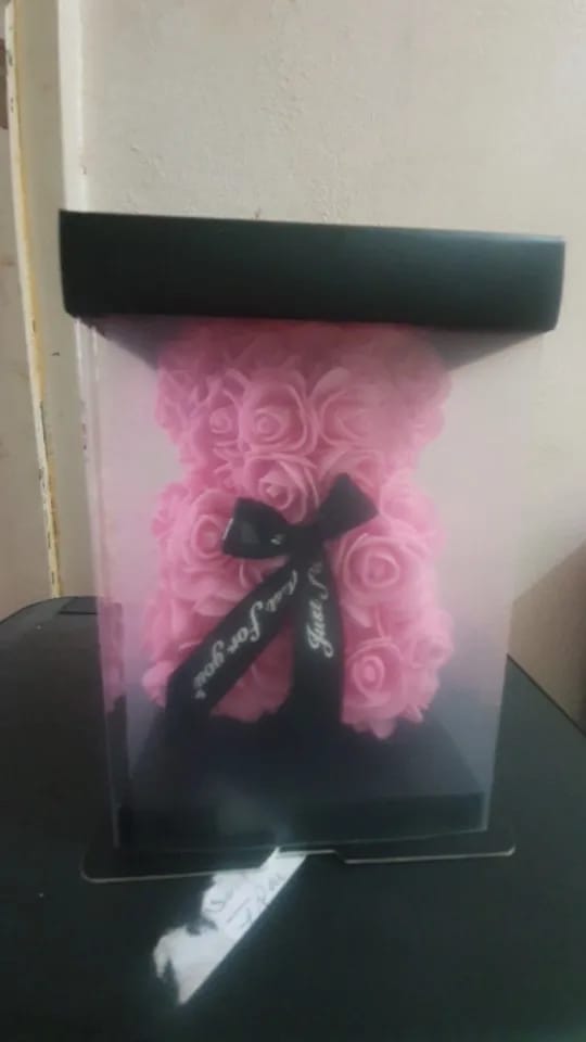 Customer photo review of (*Spring Sale*) Luxury Rose Bear With Gift Box 20cm
