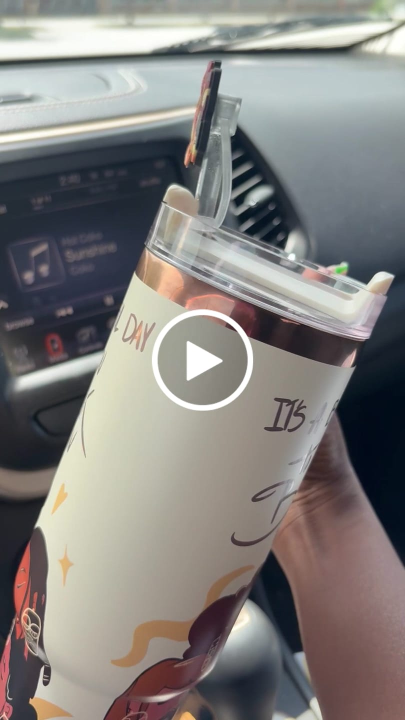 Customer video review of Limited Edition "Crème Brûlée" Insulated Tumbler – Pinklomein x Cecilia's House Collab