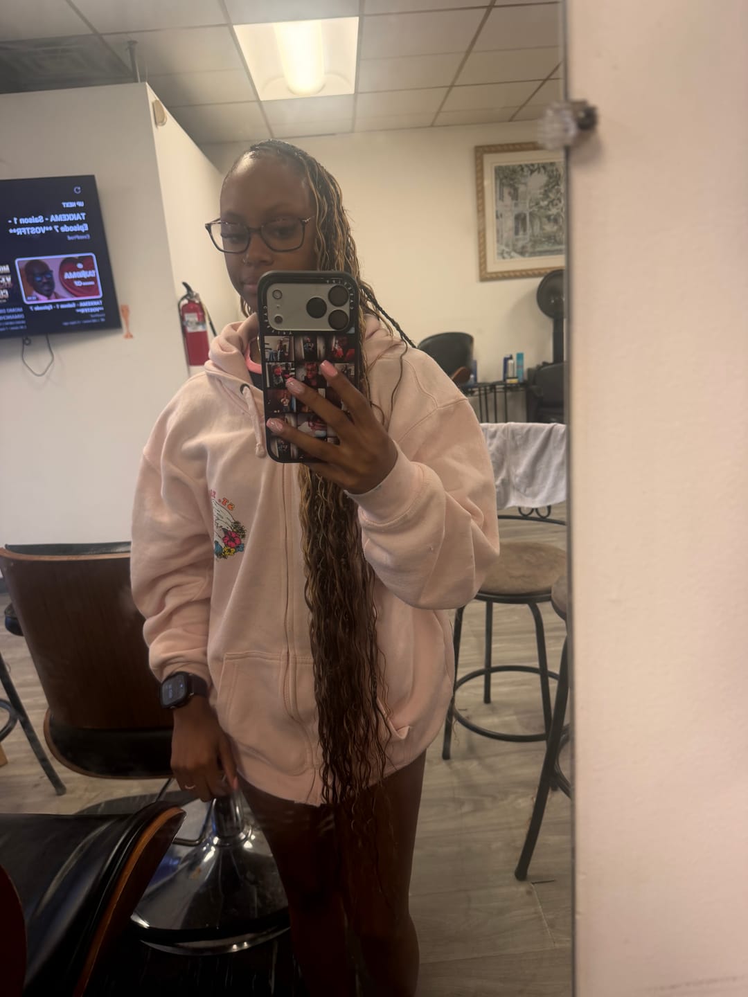 Customer photo review of #27/#30/#613 Mix Color Blend Deep Wave Bulk Human Braiding Hair